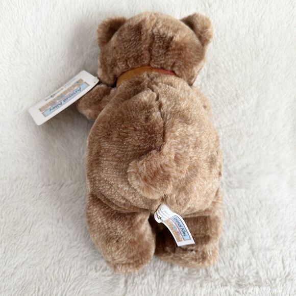Animal Alley Brown Teddy Bear With Bow Stuffed 12” Plush Toy Vintage - Picture 3 of 4